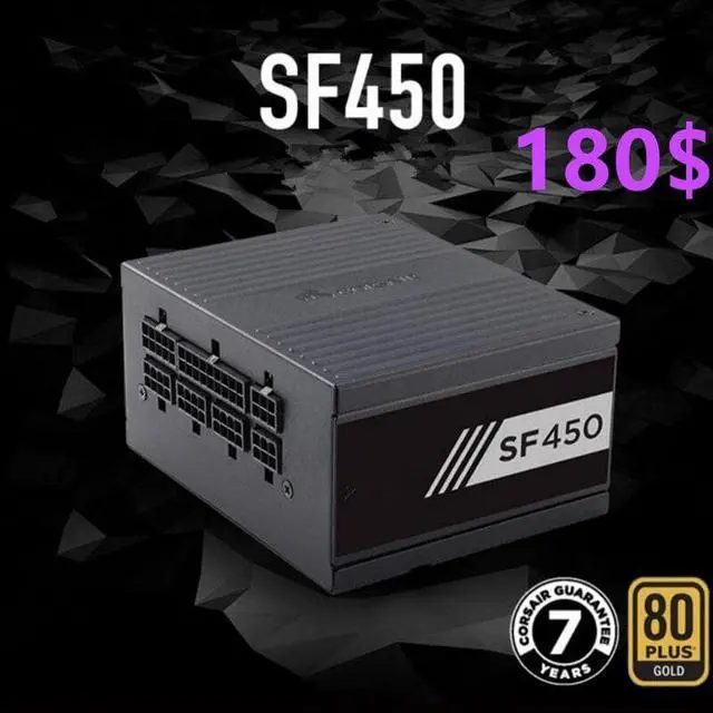 Main image of For Corsair Brand SFX 2080 570X Full Module 80plus Gold Silent Power Supply 600W/450W Power Supply SF600 SF450