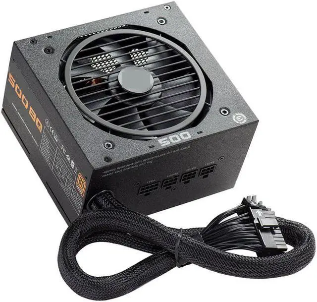Main image of PSU For EVGA Brand 80PLUS Bronze Half Modular RTX2060 RX590 Silent Host Power Supply Rated 500W Peak 600W Power Supply 500BQ