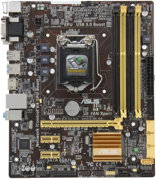Main image of For ASUS B85M-G LGA 1150 Intel B85 HDMI SATA 6Gb/s USB 3.0 Micro ATX Intel Motherboard