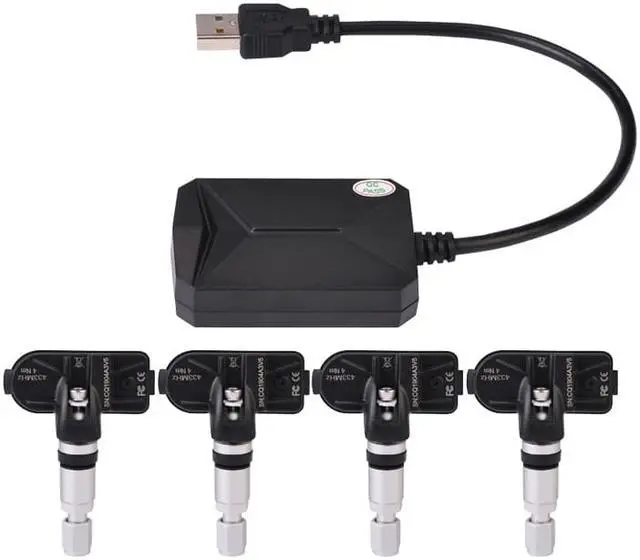 Main image of USB Car TPMS Tire Pressure Monitor Alarm System/Android Navigation Tire Pressure Monitoring/Wireless Transmission TPMS