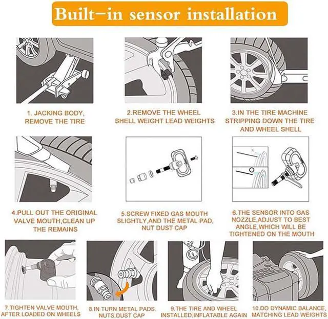 Alt view image 7 of 7 - USB Car TPMS Tire Pressure Monitor Alarm System/Android Navigation Tire Pressure Monitoring/Wireless Transmission TPMS