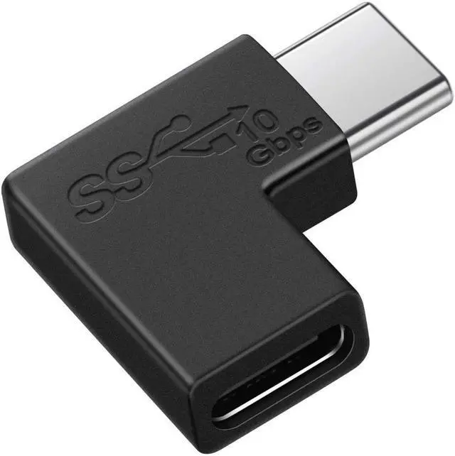 Main image of USB Type C 3.1 Male to Female Right Angle 90 Degree Extender Quick Charge Data 10Gbps Fast Charging Adapter Connector Converter
