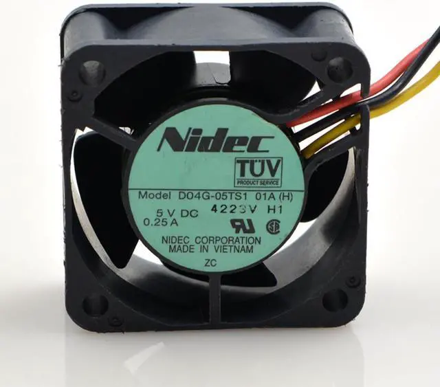 Main image of FOR Nidec d04g-05ts1 01AH 5V 0.25a 40204cm double ball cooling fan