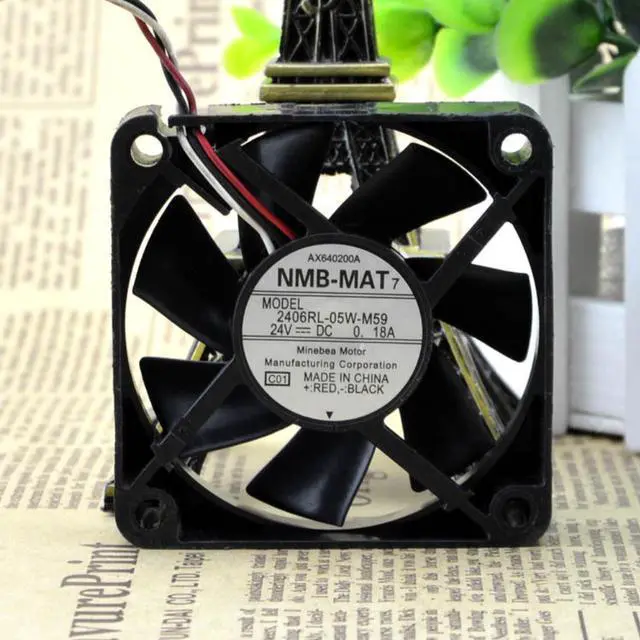 Alt view image 2 of 3 - genuine FOR NMB 6015 24V 0.15A 2406RL-05W-M59 Inverter Cooling Fan