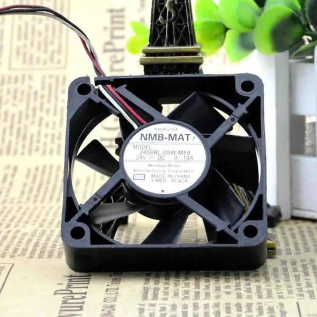 Alt view image 3 of 3 - genuine FOR NMB 6015 24V 0.15A 2406RL-05W-M59 Inverter Cooling Fan