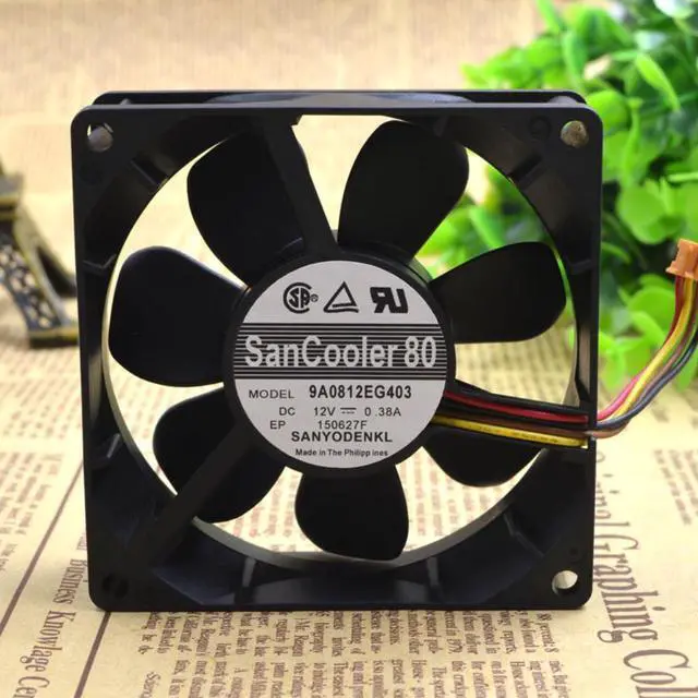 Main image of FOR Sanyo 8cm 8025 12V 0.38A Double Ball High Volume Box Fan 9A0812EG403