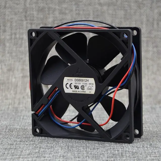 Alt view image 3 of 3 - FOR DELTA DSB0912H 9025 12V 0.24A 2 line 9cm chassis ultra-quiet cooling fan