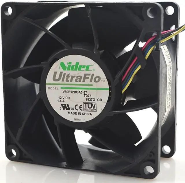 Main image of FOR NIDEC V80E12BGA5-57 12V 1.4A 4-wire 8038 8CM high-speed server cooling fan