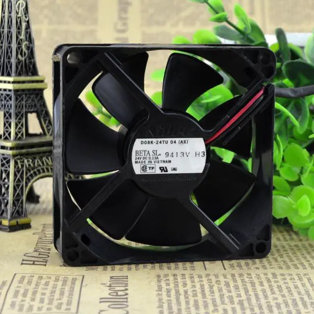 Alt view image 2 of 3 - FOR Nidec D08K-24TU 04 (AX) 24V 0.13A 8025 Inverter Printer Cooling Fan
