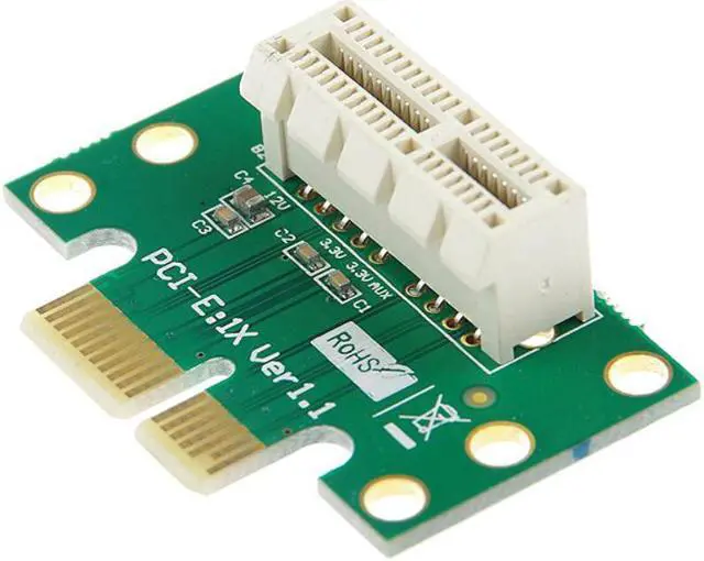 Main image of BTBcoin PCI-E PCI Express X1 Adapter Riser Card PCI E PCIE X1 to X1 Slot Convert Card 90 Degree For 1U Server Chassis Wholesale