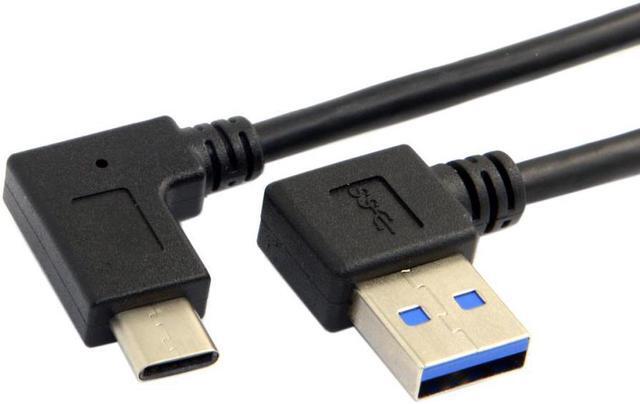 Main image of Reversible USB 3.1 USB-C Angled to 90 Degree Right Angled USB 3.0 Cable for Laptop & Tablet & Mobile Phone