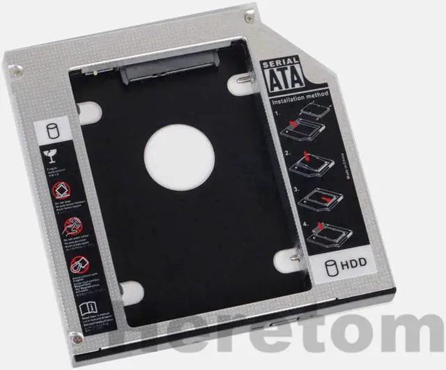 Nimitz 2nd HDD SSD Hard Drive Caddy For DELL Latitude E5500 E5510 E5520 E5430 E5530