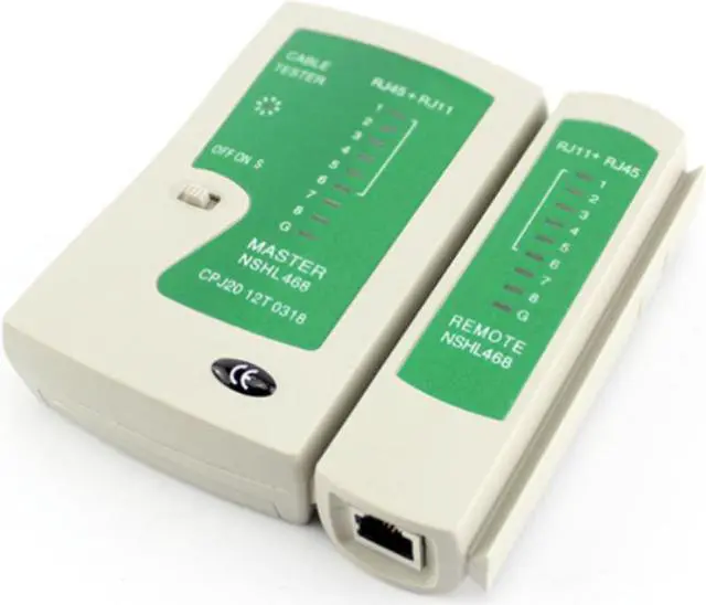 Alt view image 2 of 2 - RJ45 RJ11 RJ12 Network Cable Tester Cat5 6 UTP LAN Cable Tester Networking Wire Telephone Line Detector Tracker Tool