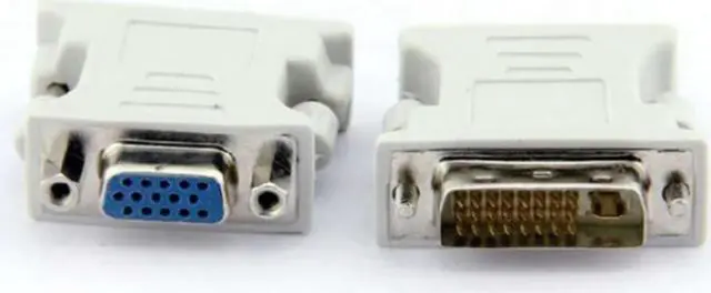 Main image of Data cable DVI to VGA graphics adapter DVI (24 + 1) to VGA male to female port graphics card to monitor