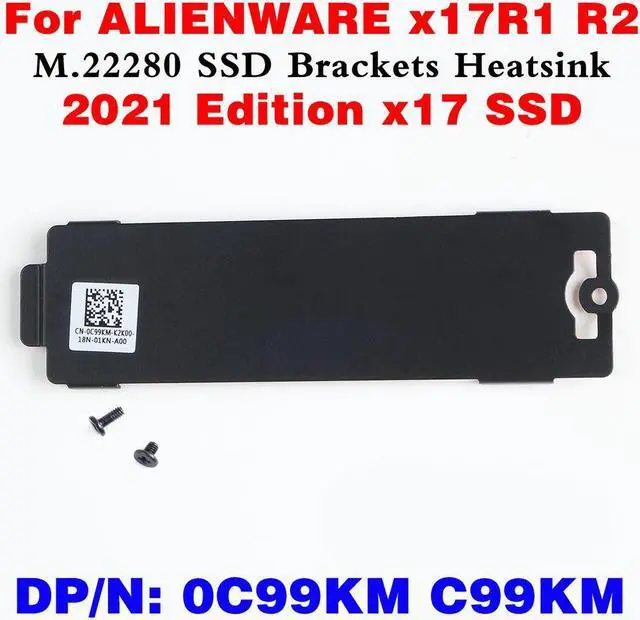 Main image of OIAGLH 0C99KM C99KM M.2 2280 SSD NVME Mounting Brackets Heatsink Cover Thermal Plate For ALIENWARE x17 R1 R2
