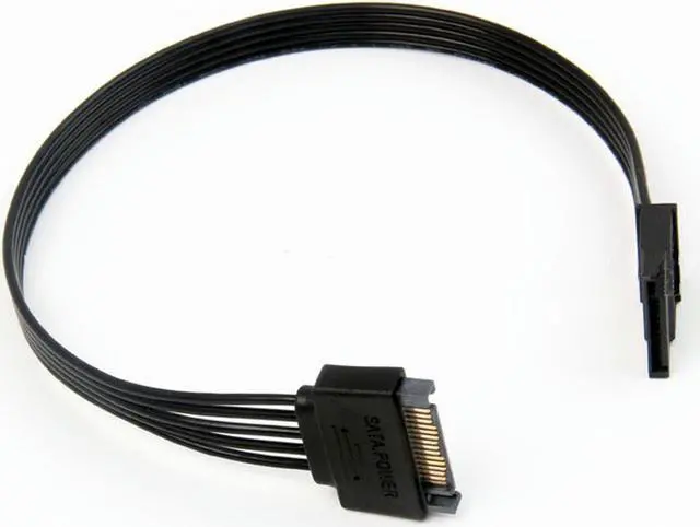 Main image of SATA 15Pin Male To Female Power Extension Cable HDD SSD Power Supply Cable SATA Power Cable For PC 30CM