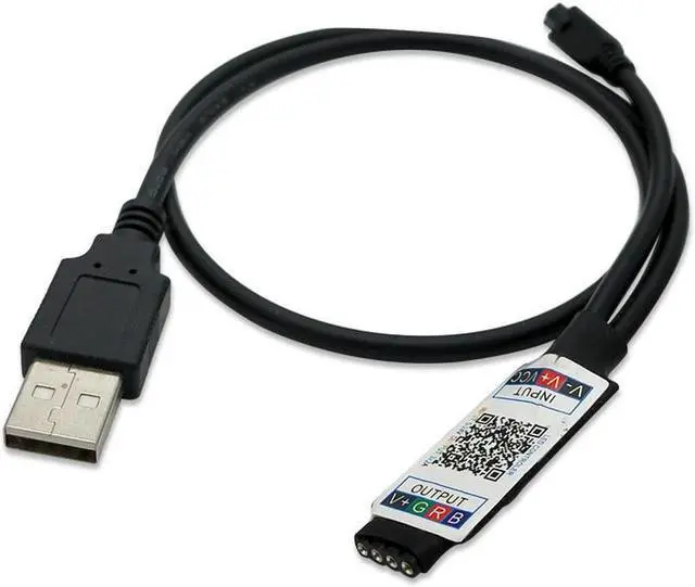 Main image of DC 4.5-26V USB LED Strip RGB Controller Bluetooth with infrared 24keys remote control for For 2835 5050 RGB LED Strip light