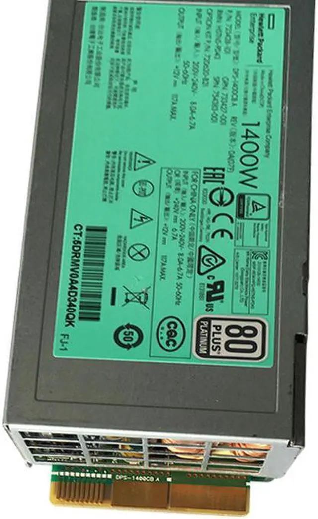 Main image of FOR 1400W For Gen9 G9 Server Power Supply DPS-1400CB A HSTNS-PD43 720620-B21 754383-001 733428-101 1400-Watts