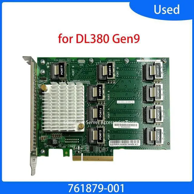 Main image of OIAGLH 761879-001 36 Ports 12GB SAS Expansion Board 12GB SAS Card for DL380 Gen9 Controller Crad 36 Port 727252-001 AEC-83605