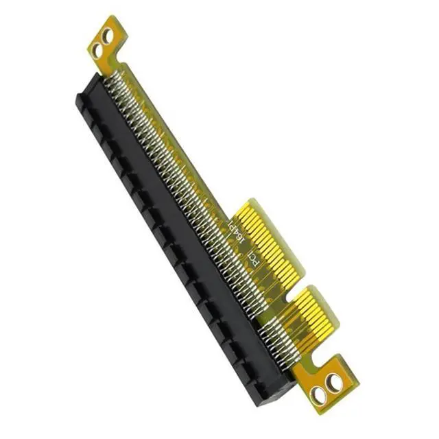 Alt view image 3 of 6 - PCI-E 4X to 16X Riser Card PCI Express Converter Male to Female Extender Adapter Support PCIe 4X Card 8X Card 16X Card