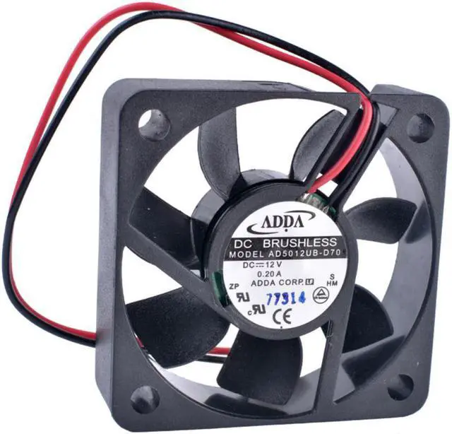 Main image of AD5012UB-D70  COOLING REVOLUTION 5015  50mm fan 50x50x15mm 12V 0.2a double ball bearing 5cm electric car charger fan