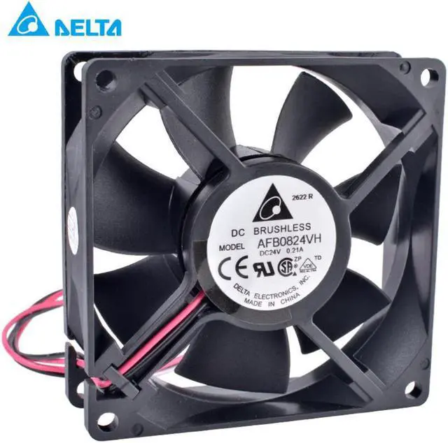 Main image of AFB0824VH 8cm 8025 80mm fan 80x80x25mm 24V 0.21A Double ball bearing large air volume inverter cooling fan