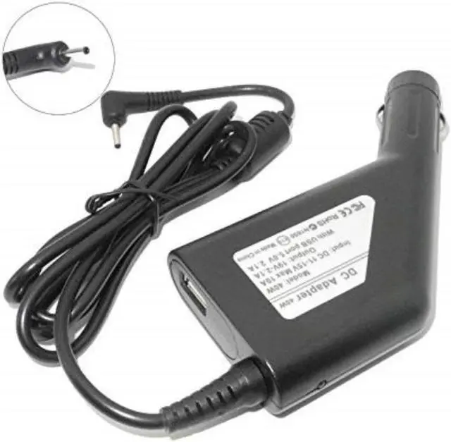 Main image of Fit for 19V 2.1A 40W Laptop Dc Car Charger Power Adapter for Asus Eee PC 1001HA 1001P 1001PX 1005HA 2.50.7mm 5V 2.1A USB