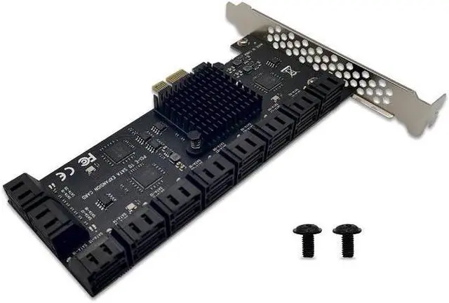 Main image of Chia Mining Riser PCIE SATA Expansion Card PCI Express 1X to 20 Ports SATA 3.0 6Gb Controller Adapter for PC Computer
