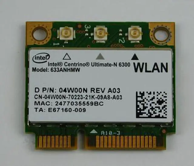 Main image of for Dell Latitude E5520 Laptop Wireless WiFi Card 04W00N P/N: 4W00N