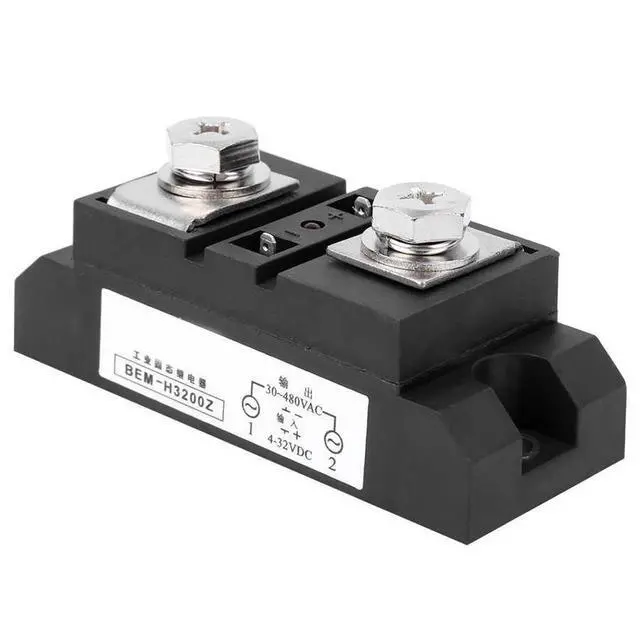 Alt view image 2 of 2 - H3200Z 200A Solid State Relay DC Control AC Industrial Grade Electrical Equipment Industrial Relay