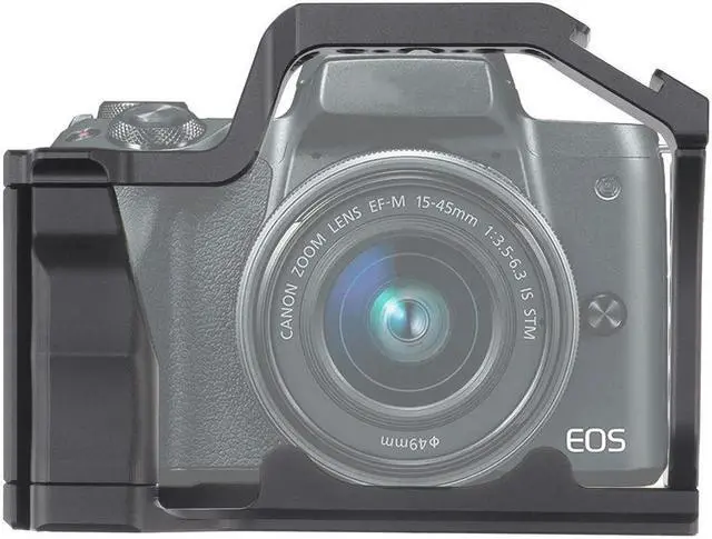 Main image of OIAGLH Camera Cage Aluminum Alloy Video Cage Replacement for Canon M5 M50 M50II Mirrorless Camera with Cold Shoe Mount 1/4 3/8 Inch