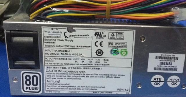 Main image of OIAGLH 1U power supply for SUPERMICR Ultra Micro PWS-201-1H SP262-1S SP261-1S SP202-1