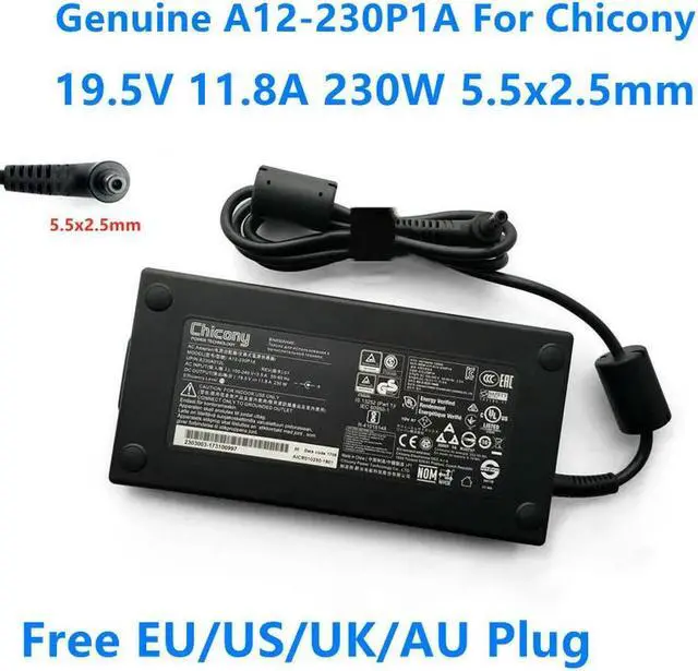 Main image of OIAGLH Chicony A12-230P1A 19.5V 11.8A 230W A230A011L AC Adapter For GS65 GS75 P65 9SG P75 CLEVO hasee Laptop Power Charger
