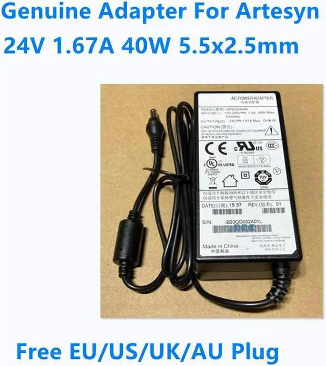 Main image of OIAGLH 24V 1.67A 40W 5.5x2.5mm DP4024N2M Power Supply AC Adapter For Artesyn- Power Charger