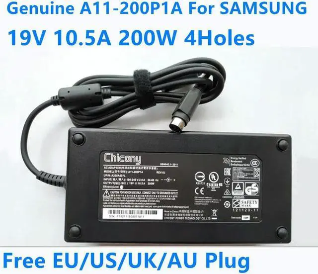 Main image of OIAGLH 19V 10.5A 200W 4Holes A11-200P1A AD-20019 AC Adapter For NP700G7A NP700G7C 7 GAMER SERIES Laptop Power Charger
