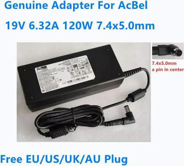Main image of OIAGLH 19V 6.32A 120W 7.4x5.0mm AcBel ADC027 Power Supply AC Adapter For Laptop Charger