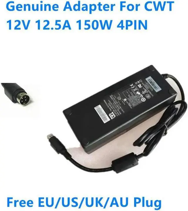 Main image of OIAGLH 12V 12.5A 150W 4PIN CAD150121 KPE150F-VI AC Adapter For CWT Power Supply Charger