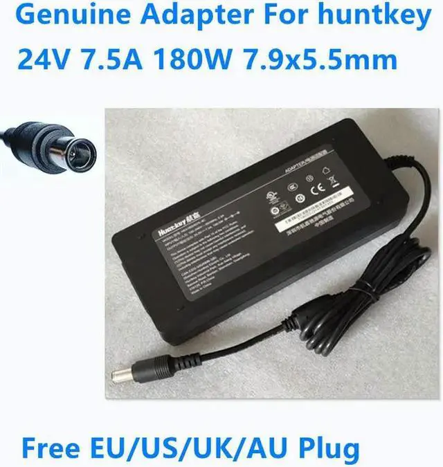 Main image of OIAGLH 24V 7.5A 180W 7.9x5.5mm HKA18024075-6C Power Supply AC Adapter For Laptop Monitor Projector Charger