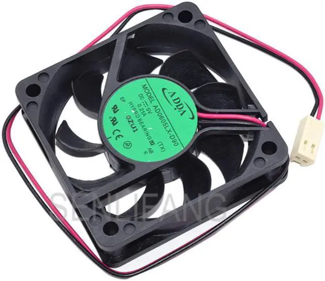 Alt view image 2 of 4 - AD0605LX-D90 For Dahua DVR Cooling Fan 0.21A DC5V 2-Pin 60*60*1.5MM