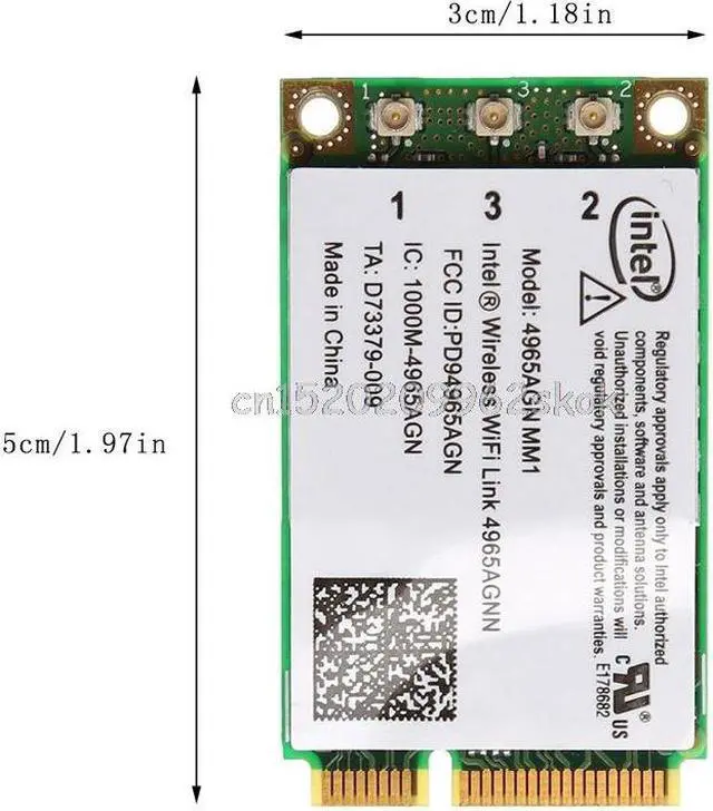 Main image of Dual Band 300Mbps WiFi Link Mini PCI-E Wireless Card For Intel 4965AGN NM1 Jy23 19 Dropship