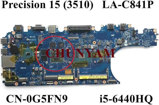 DELL Precision 3510 マザーボード LA-C841P LA-C841P For Dell Precision 15 3510 Motherboard E3-1505M i5
