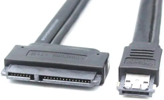 Main image of 50cm Power Esata (eSATAp) to Sata Cable Dual Power USB 12V 5V Combo to 22 Pin (7Pin + 15Pin)For 2.5 inch 3.5 inch HDD