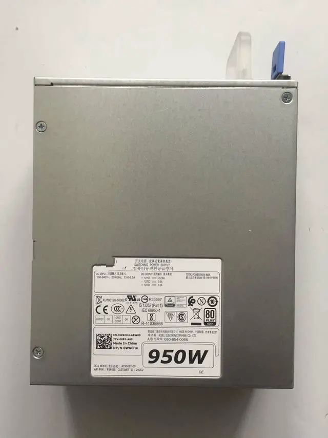 Main image of for DELL 950W workstation power supply T5820 T7820 AC950EF-00 WGCH4 CXV28