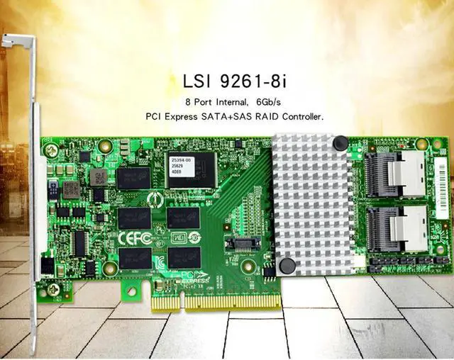 Main image of LSI 9261-8i 8-Port 6GB/s PCI-e 2.0 SAS SATA Mega Raid Controller Card