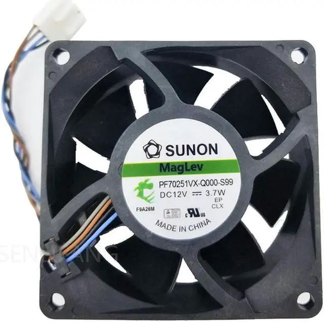 Main image of PF70251VX-Q000-S99 7cm 7025 70x70x25mm 12V 3.7W 4 lines pwm computer chassis CPU cooling fan