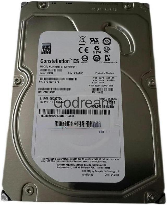 OIAGLH For 91Y1654 0B05012 ST500NM0011 16-005440 500G 3.5 SATA Hard Disk