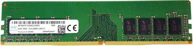 Main image of OIAGLH For 8G 1RX8 PC4-2666V-UA2-11 MTA8ATF1G64AZ-2G6E1 Desktop