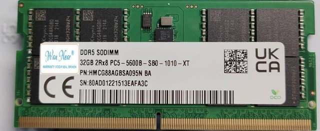Main image of OIAGLH For 32GB HMCG88AGBSA095N 32G DDR5 5600B notebook