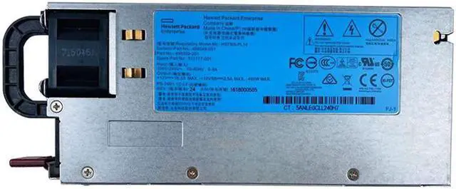 Alt view image 2 of 3 - 460W HE Hot-Plug Power Supply HSTNS-PL14 503296-B21 511777-001 499249-001 For HP DL360 DL380 G6 G7 G8 Server