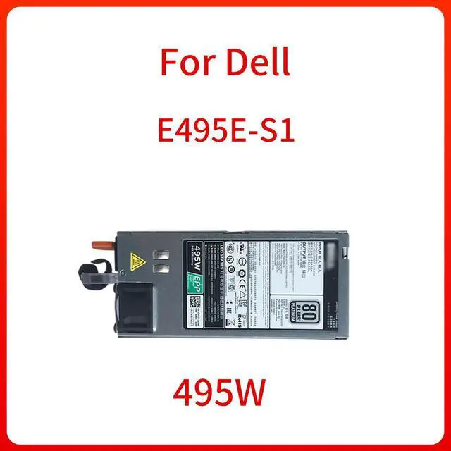 Main image of 495W Power Supply E495E-S1 D495E-S1 9338D For DELL R830 R730 R630 R530 T630 T430 T330 Server Power Supply Module